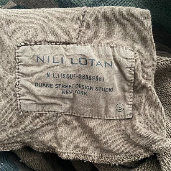 Nili Lotan "Nolan" Sweats in Brown Camo Print, size Small - Picture 8 of 10